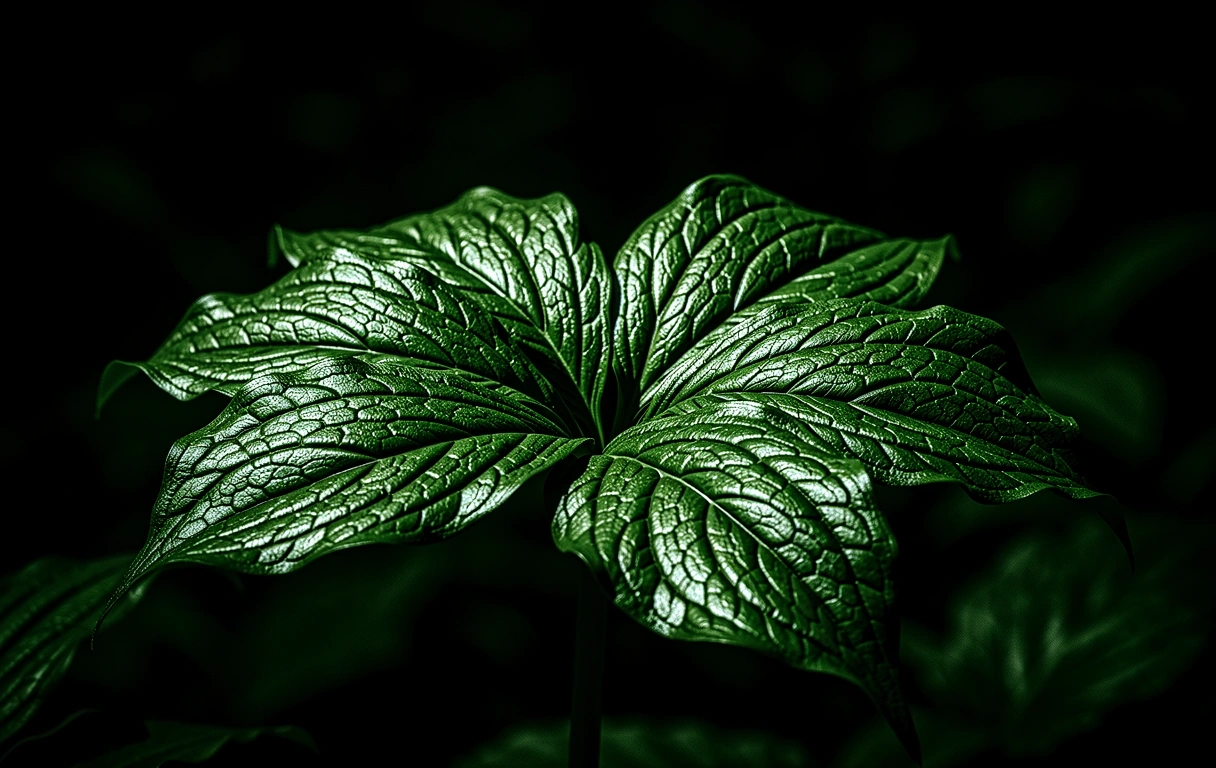 Botanische Struktur im Frühlingslicht